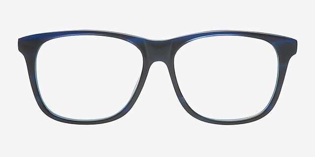 Aditya Navy & Blue AcetateEyeglass Frames from EyeBuyDirect, Front View