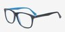 Aditya Navy & Blue AcetateEyeglass Frames from EyeBuyDirect, Angle View