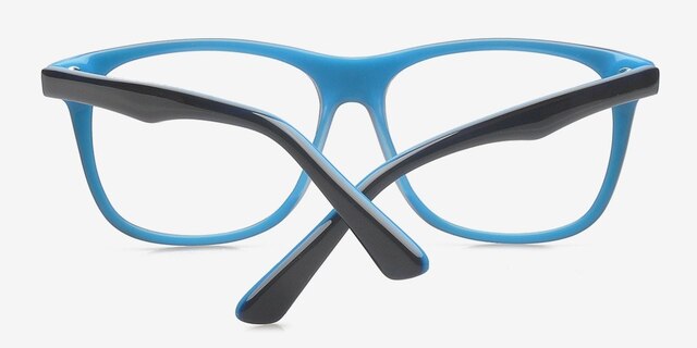 Aditya Navy & Blue AcetateEyeglass Frames from EyeBuyDirect, Closed View