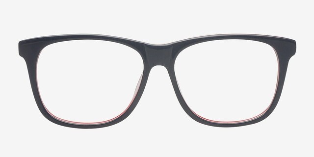 Aditya Navy & Red AcetateEyeglass Frames from EyeBuyDirect, Front View