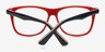 Aditya Navy & Red AcetateEyeglass Frames from EyeBuyDirect, Closed View