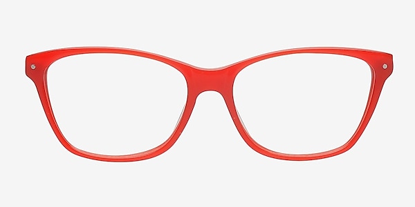 Adelaide Red Acetate Eyeglass Frames