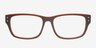 Adonis Brun AcétateMontures de lunettes de vue d'EyeBuyDirect, Vue de Face