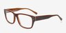 Adonis Brun AcétateMontures de lunettes de vue d'EyeBuyDirect, Vue d'Angle