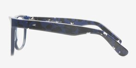 Corin Bleu marine  Acétate Montures de lunettes de vue d'EyeBuyDirect, Vue de Côté