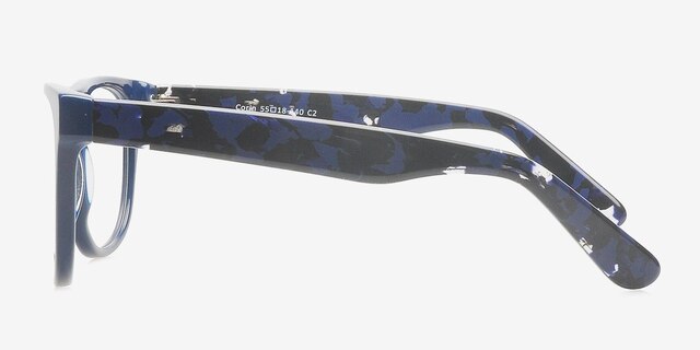 Corin Navy AcetateEyeglass Frames from EyeBuyDirect, Side View