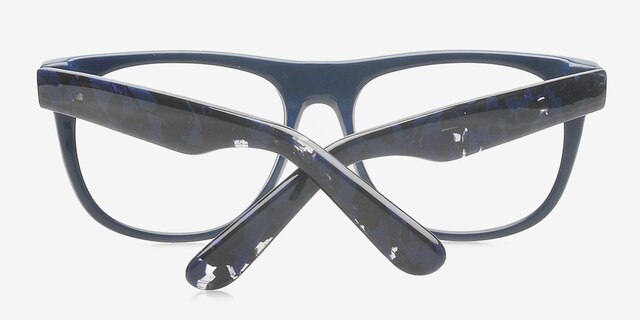 Corin Navy AcetateEyeglass Frames from EyeBuyDirect, Closed View