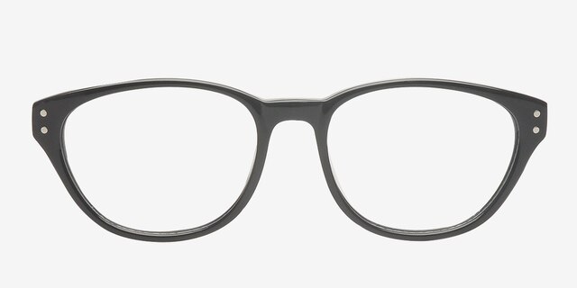 Drew Black AcetateEyeglass Frames from EyeBuyDirect, Front View