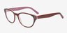 Drew Burgundy AcetateEyeglass Frames from EyeBuyDirect, Angle View