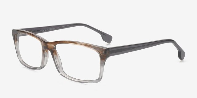 Adriel Brown & Clear AcetateEyeglass Frames from EyeBuyDirect, Angle View