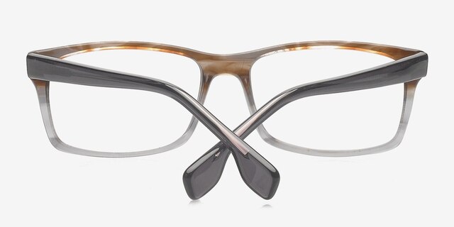 Adriel Brown & Clear AcetateEyeglass Frames from EyeBuyDirect, Closed View