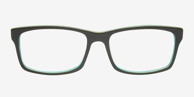 Adriel Olive AcetateEyeglass Frames from EyeBuyDirect, Front View
