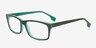 Adriel Olive AcetateEyeglass Frames from EyeBuyDirect, Angle View