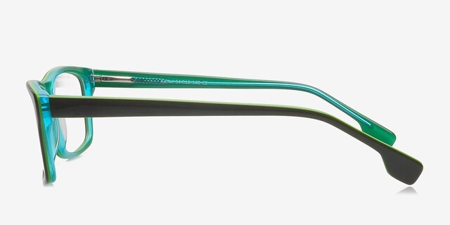 Adriel Olive AcetateEyeglass Frames from EyeBuyDirect, Side View