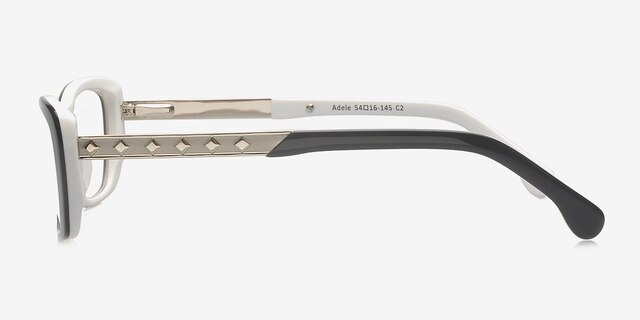 Adele Black AcetateEyeglass Frames from EyeBuyDirect, Side View