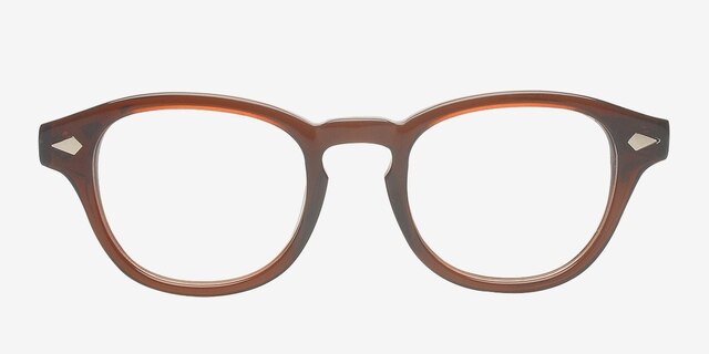 Ellington Brown AcetateEyeglass Frames from EyeBuyDirect, Front View
