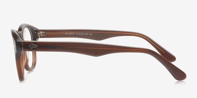 Ellington Brown AcetateEyeglass Frames from EyeBuyDirect, Side View
