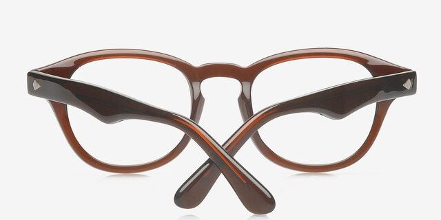 Ellington Brown AcetateEyeglass Frames from EyeBuyDirect, Closed View