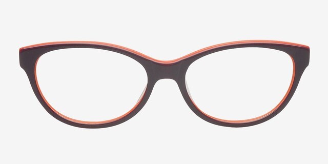 Adeline Purple AcetateEyeglass Frames from EyeBuyDirect, Front View