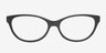 Adeline Black AcetateEyeglass Frames from EyeBuyDirect, Front View
