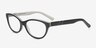 Adeline Black AcetateEyeglass Frames from EyeBuyDirect, Angle View