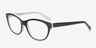 Adelyn Black AcetateEyeglass Frames from EyeBuyDirect, Angle View