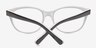 Adelyn Black AcetateEyeglass Frames from EyeBuyDirect, Closed View
