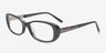 Emerson Black & Purple AcétateMontures de lunettes de vue d'EyeBuyDirect, Vue d'Angle