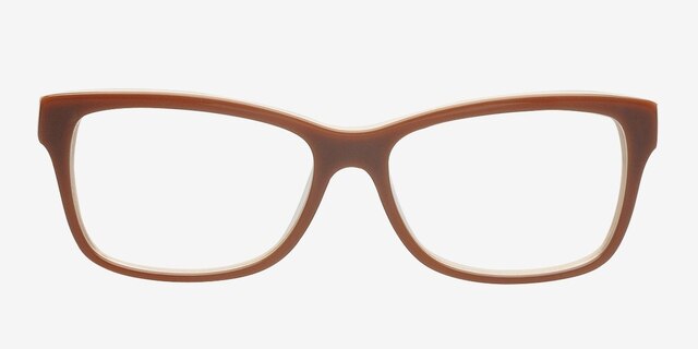 Aiyana Brown AcetateEyeglass Frames from EyeBuyDirect, Front View