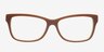 Aiyana Brown AcetateEyeglass Frames from EyeBuyDirect, Front View