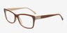 Aiyana Brown AcetateEyeglass Frames from EyeBuyDirect, Angle View