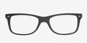 Akira Black AcetateEyeglass Frames from EyeBuyDirect, Front View