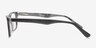 Akira Black AcetateEyeglass Frames from EyeBuyDirect, Side View