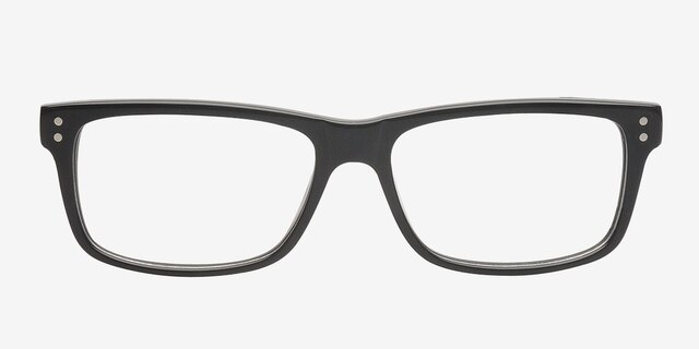Aidyn Black AcetateEyeglass Frames from EyeBuyDirect, Front View