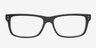 Aidyn Black AcetateEyeglass Frames from EyeBuyDirect, Front View