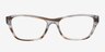 Flynn Brown & Clear AcetateEyeglass Frames from EyeBuyDirect, Front View