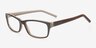 Jalen Brun AcétateMontures de lunettes de vue d'EyeBuyDirect, Vue d'Angle