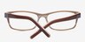Jalen Brun AcétateMontures de lunettes de vue d'EyeBuyDirect, Vue Rapprochée