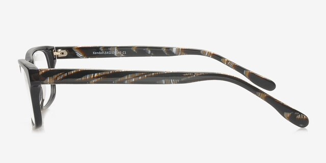 Kendall Black AcetateEyeglass Frames from EyeBuyDirect, Side View