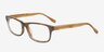 Kendall Brown AcetateEyeglass Frames from EyeBuyDirect, Angle View
