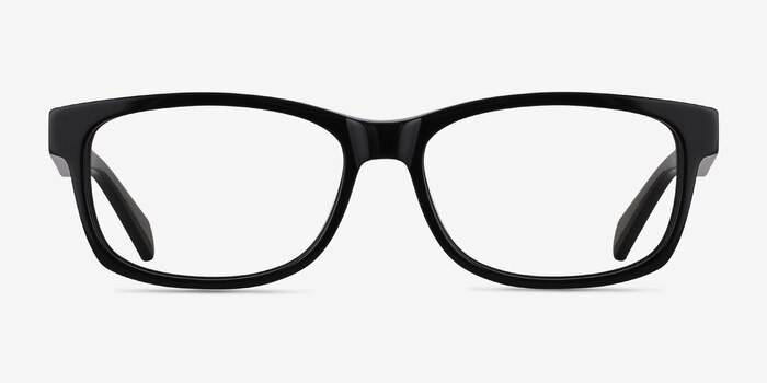 Kyle Black Acetate Eyeglass Frames from EyeBuyDirect