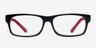Lane Black AcetateEyeglass Frames from EyeBuyDirect, Front View
