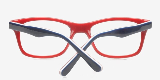 Morgan Bleu marine AcétateMontures de lunettes de vue d'EyeBuyDirect, Vue Rapprochée