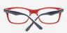 Morgan Bleu marine AcétateMontures de lunettes de vue d'EyeBuyDirect, Vue Rapprochée