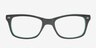 Morgan Black AcetateEyeglass Frames from EyeBuyDirect, Front View