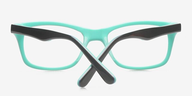 Morgan Black AcetateEyeglass Frames from EyeBuyDirect, Closed View