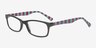 Parker Black AcetateEyeglass Frames from EyeBuyDirect, Angle View
