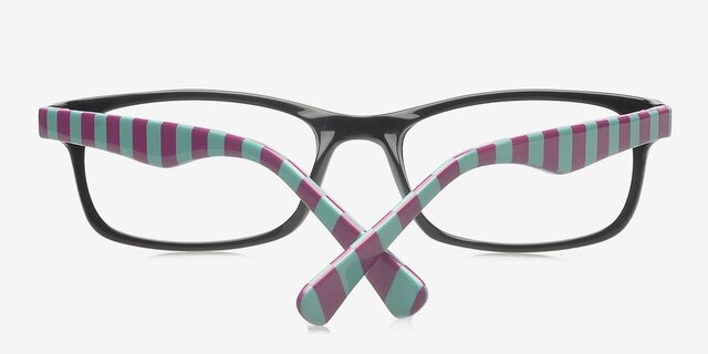 Parker Black AcetateEyeglass Frames from EyeBuyDirect, Closed View