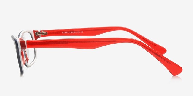 Parker Navy AcetateEyeglass Frames from EyeBuyDirect, Side View