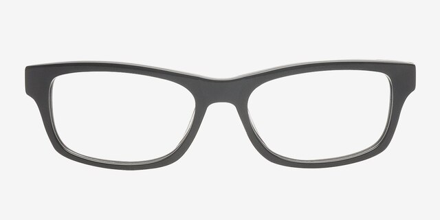 Presley Black AcetateEyeglass Frames from EyeBuyDirect, Front View